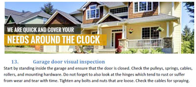 Tips - Garage Door Repair Menlo Park